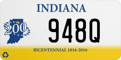 IN license plate 948Q