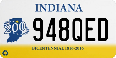 IN license plate 948QED