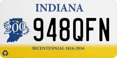IN license plate 948QFN