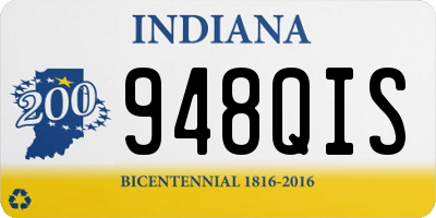 IN license plate 948QIS