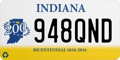 IN license plate 948QND