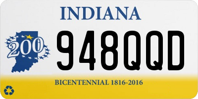IN license plate 948QQD