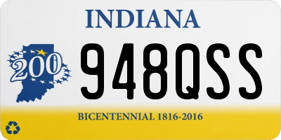 IN license plate 948QSS