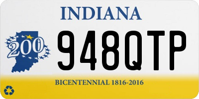 IN license plate 948QTP