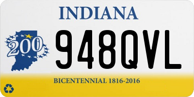 IN license plate 948QVL