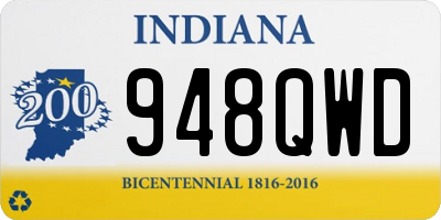 IN license plate 948QWD