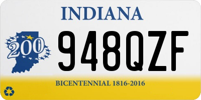 IN license plate 948QZF