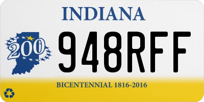 IN license plate 948RFF