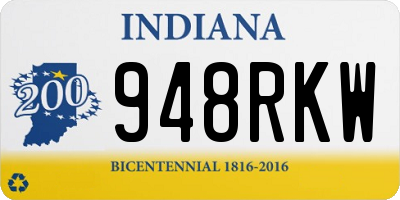 IN license plate 948RKW