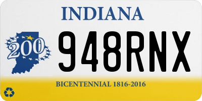 IN license plate 948RNX