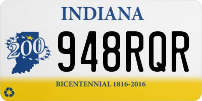 IN license plate 948RQR
