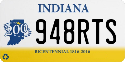 IN license plate 948RTS