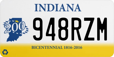 IN license plate 948RZM