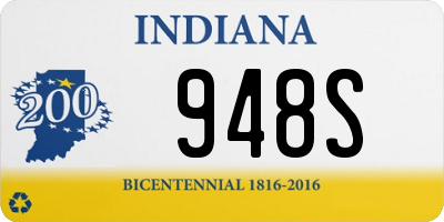 IN license plate 948S