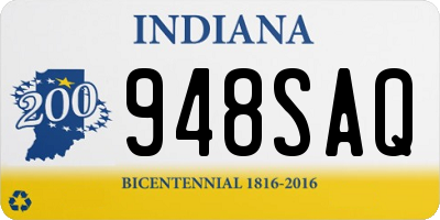 IN license plate 948SAQ