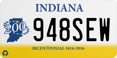 IN license plate 948SEW