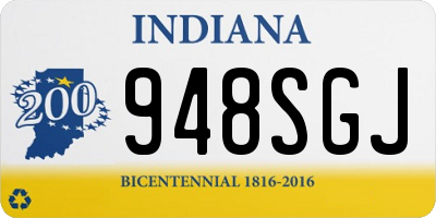 IN license plate 948SGJ