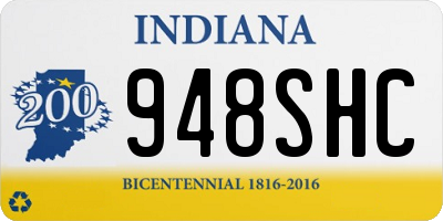 IN license plate 948SHC