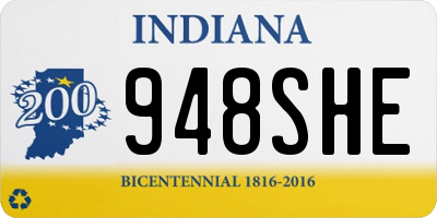 IN license plate 948SHE