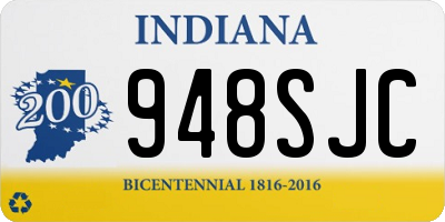 IN license plate 948SJC