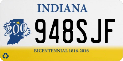IN license plate 948SJF