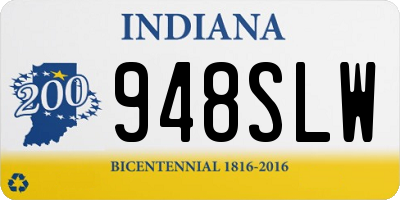 IN license plate 948SLW