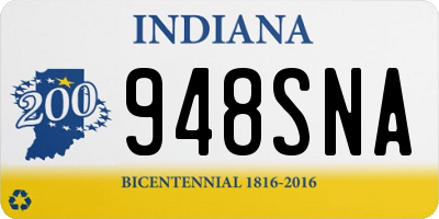 IN license plate 948SNA