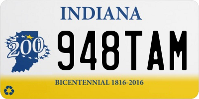 IN license plate 948TAM