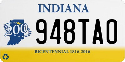 IN license plate 948TAO