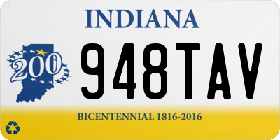 IN license plate 948TAV