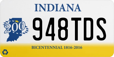 IN license plate 948TDS