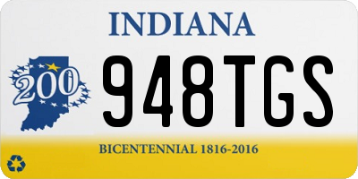 IN license plate 948TGS