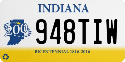 IN license plate 948TIW