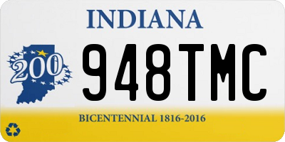 IN license plate 948TMC