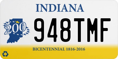 IN license plate 948TMF