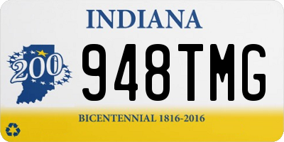IN license plate 948TMG