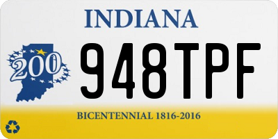 IN license plate 948TPF