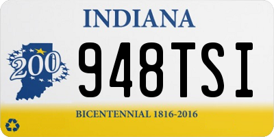 IN license plate 948TSI