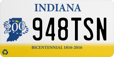 IN license plate 948TSN