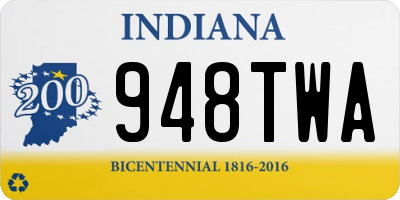 IN license plate 948TWA