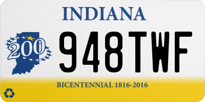 IN license plate 948TWF