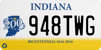 IN license plate 948TWG