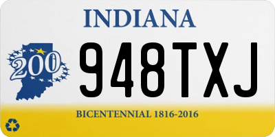 IN license plate 948TXJ
