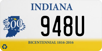 IN license plate 948U