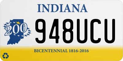 IN license plate 948UCU