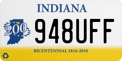 IN license plate 948UFF