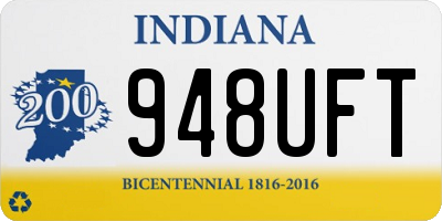 IN license plate 948UFT