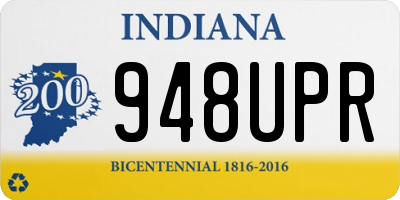 IN license plate 948UPR