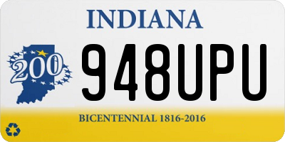 IN license plate 948UPU