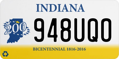 IN license plate 948UQO